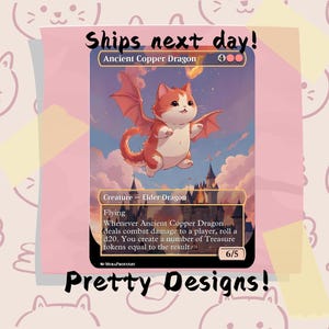 Oude koperen drakenproxy, aangepaste kattenkunst