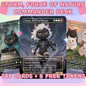 Storm, Naturgewalt Proxy Kommandant Deck, Halterung 4 EDH Deck, niedliche benutzerdefinierte volle Art