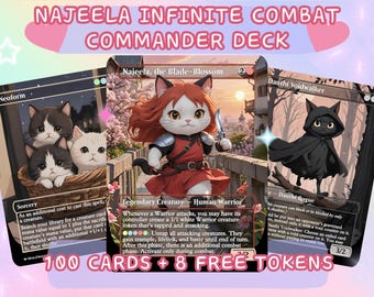 Najeela Infinite Combat Proxy cEDH Commander Deck, 100 Cards + 8 Free Tokens | Cute Custom Full Art | MuraProxyArt