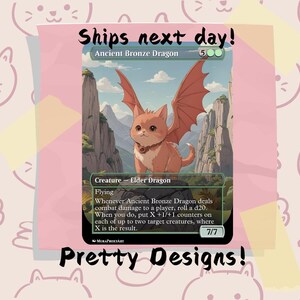 Oud-brons drakenproxy, aangepaste kattenkunst