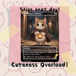 Chromatic Lantern Proxy, Custom Cat Art