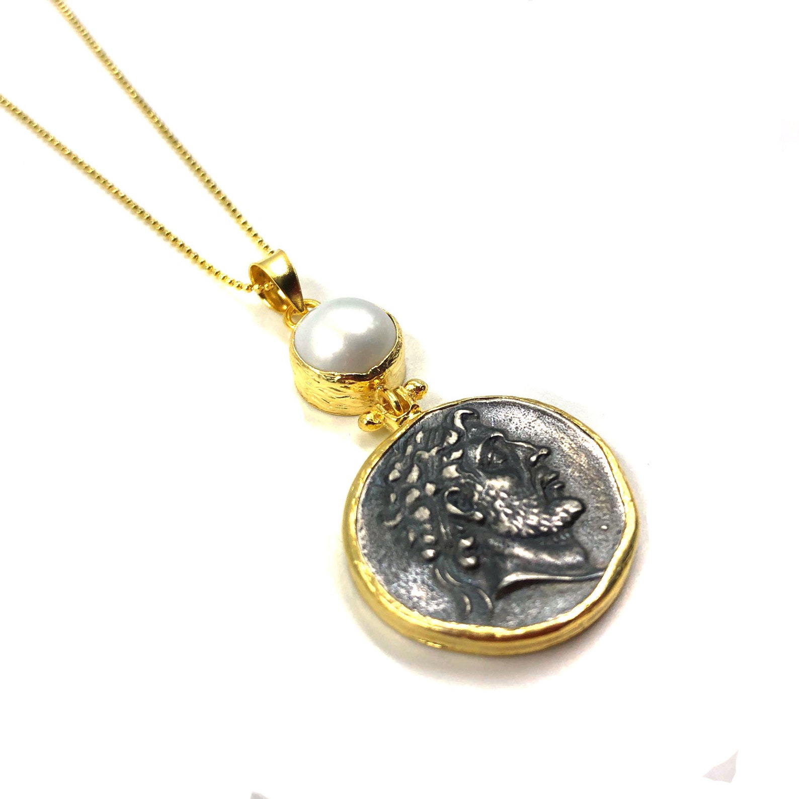 Imperial Coin Drop Necklace main image 1