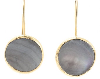 Boucles d’oreilles Grey Mother Of Pearl