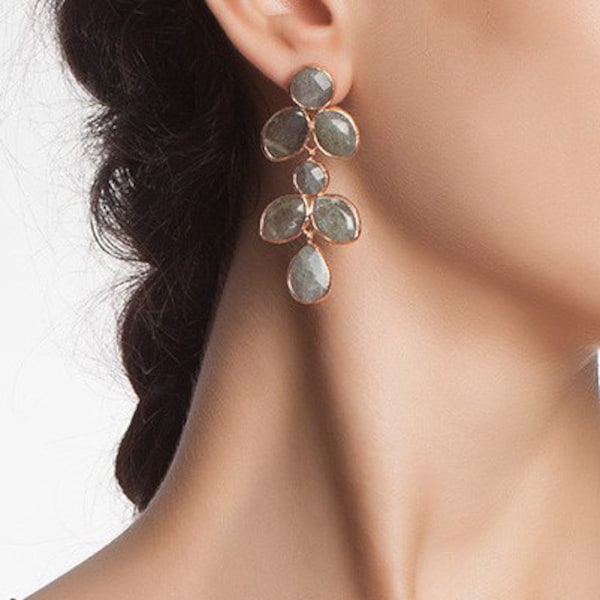 Labradorite drops of joy Earrings