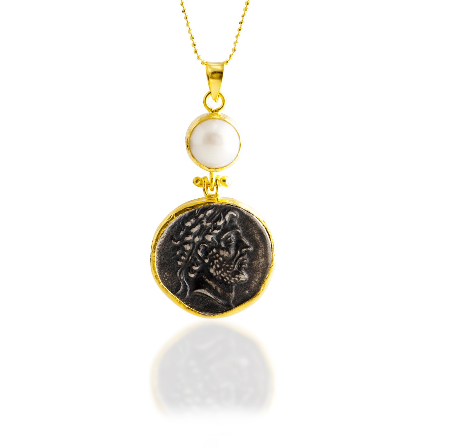 Imperial Coin Drop Necklace