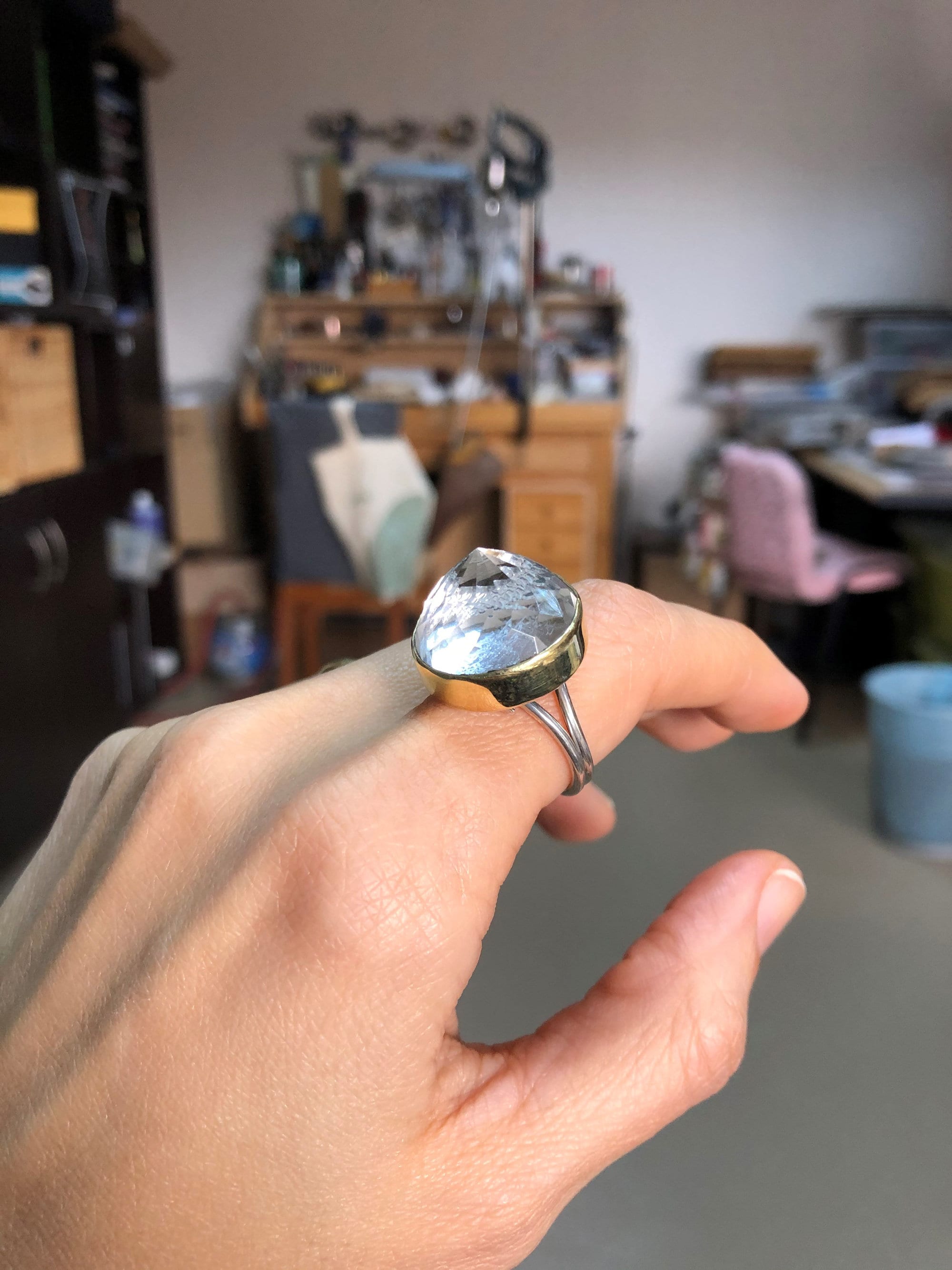 Conic Quartz Ring - Etsy