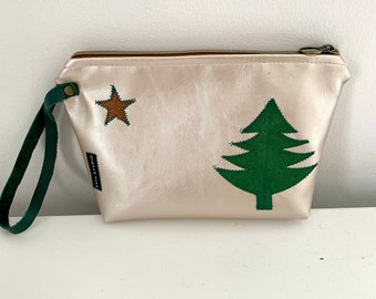 Maine Flag Toiletry/cosmetic pouch