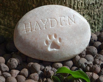 Personalized Pet Memorial Stone, Dog Memorial Stone, pet memory stone, Beloved Lost Pet Gift