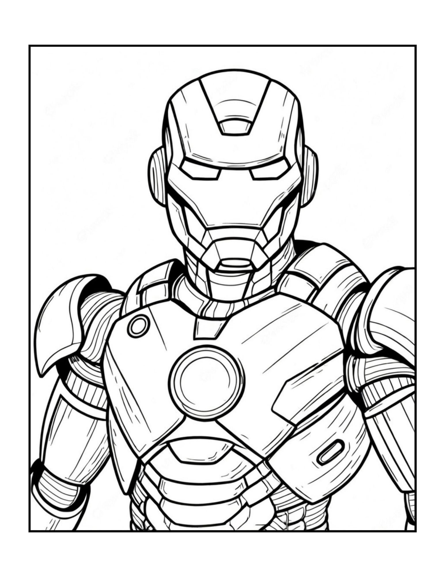Marvel's Iron Man Kleurplaten | Afdrukbare superheldenkunst | Activiteit  voor kinderen en volwassenen | Digitale download | Avengers: - Etsy België, image size:1545x2000