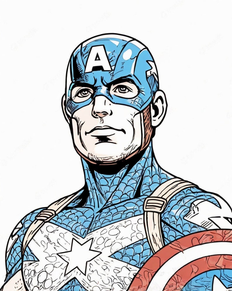 Captain America Coloring Pages for Kids and Adults | Printable ...