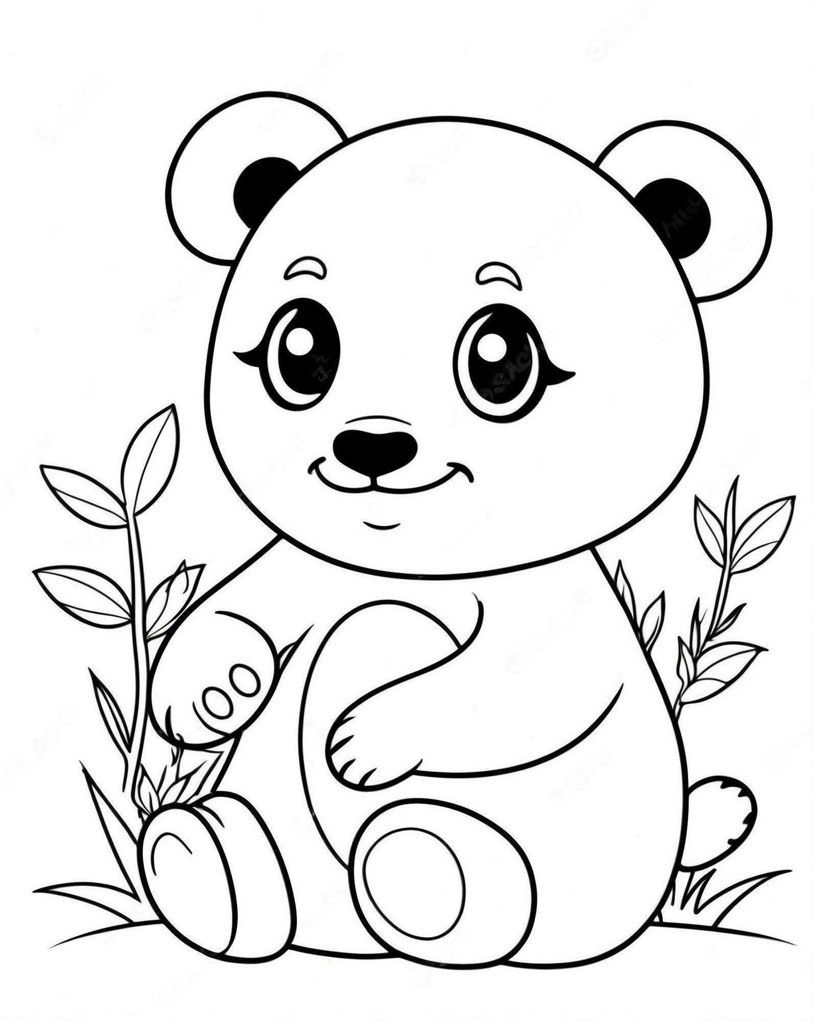 Adorable Panda Coloring Pages | Panda Bear Coloring Sheets | Instant ...