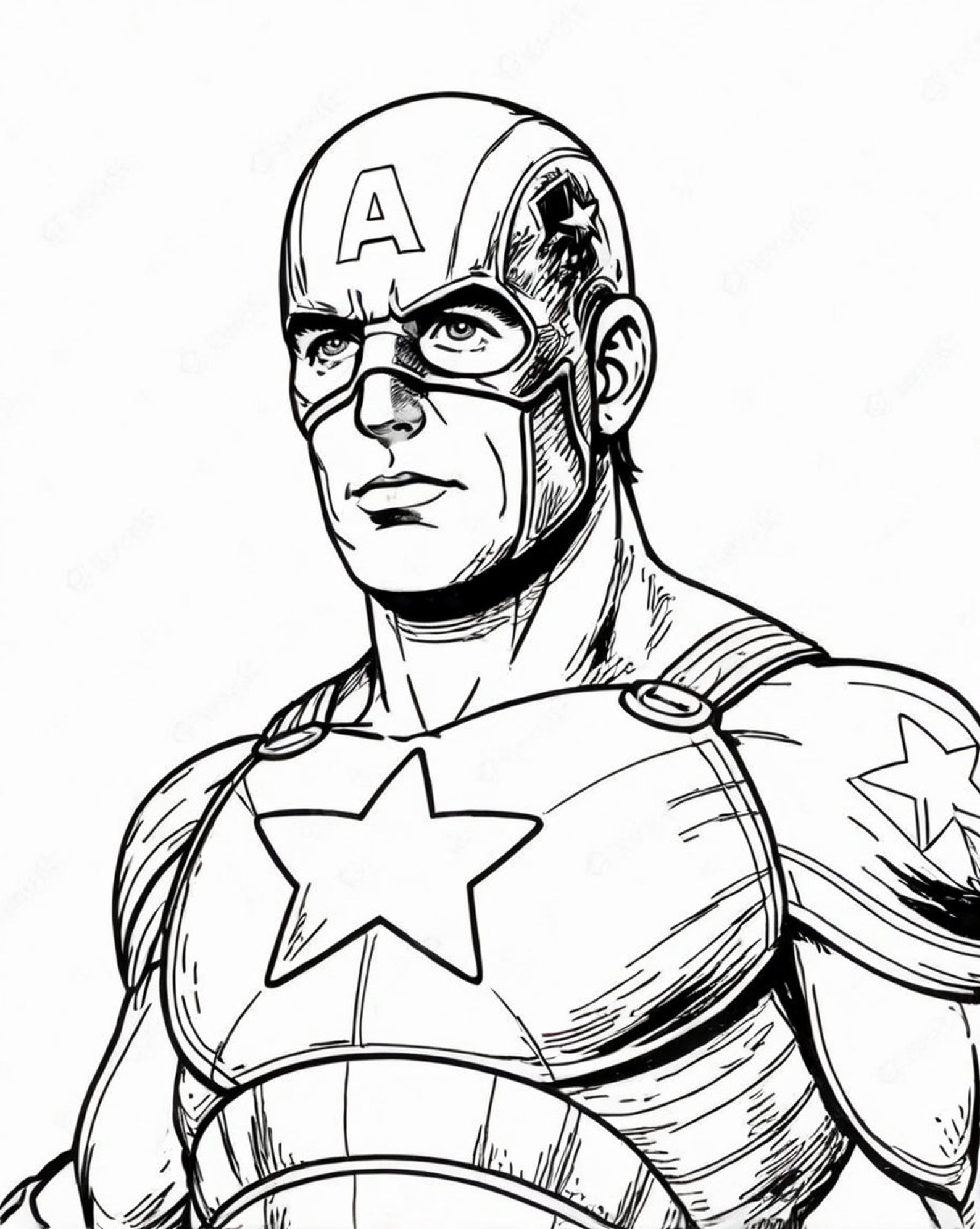 Captain America Coloring Pages for Kids and Adults | Printable ...