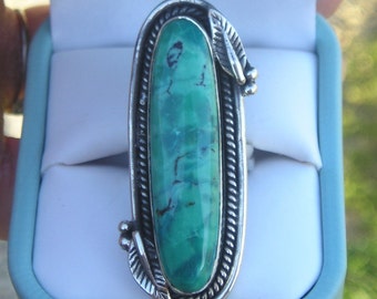 Womens 925 Sterling Silver Green Jade Cocktail 1014mm Ring 8