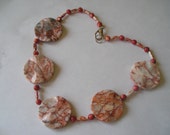 Statement Slice Slab Stone Agate Massive Runway Necklace