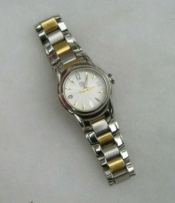 ESQ Swiss E5289 Two Tone Stainless Steel Running … - image 1
