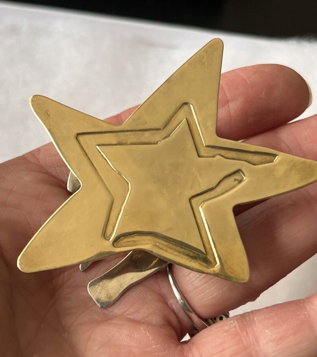 Andy Warhol RLM Studios 925 & Brass Star Dove Two Sided Pendant Etsy