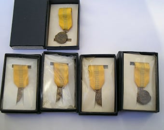 5 Meritorious Civilian Service Defense Mini Size Service Medals Lot in Box