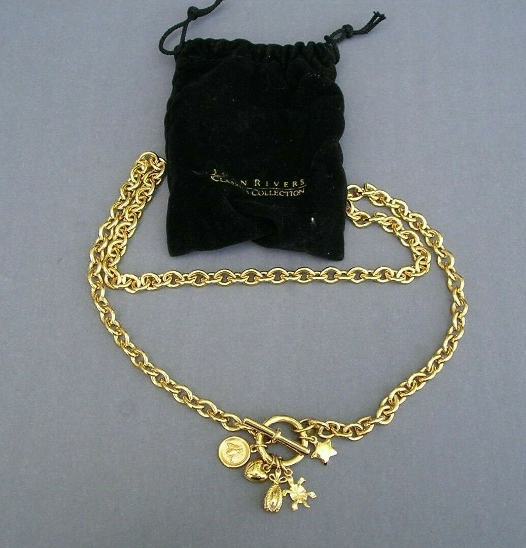 Louis Vuitton Blooming Supple Gold Tone Charm Necklace Louis