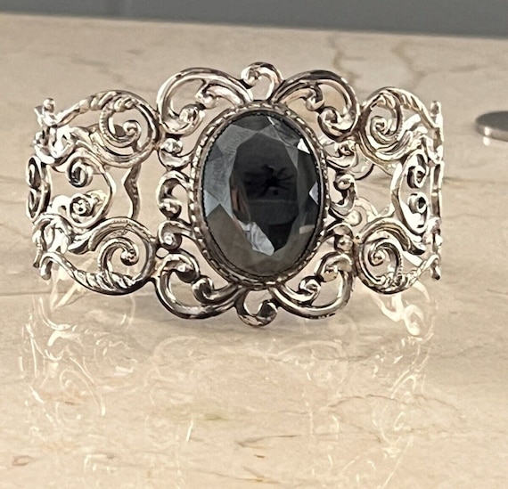 Beautiful Vintage Danecraft Hematite Sterling 925… - image 1