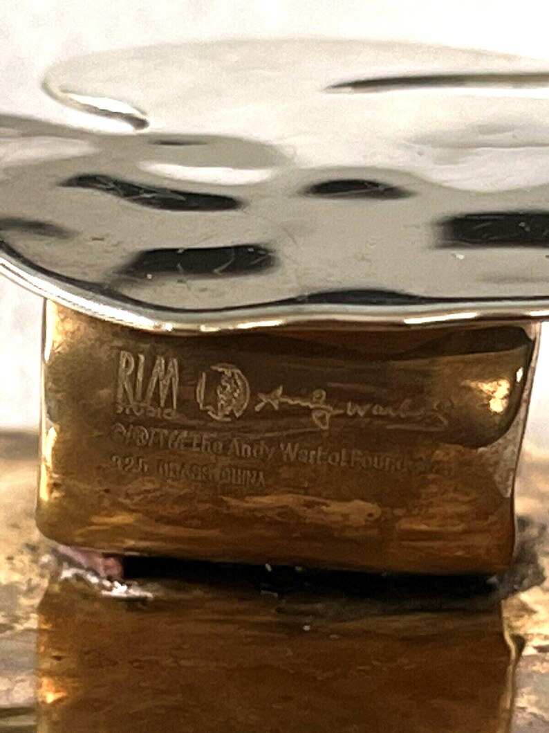 Andy Warhol RLM Studios 925 & Brass Star Dove Two Sided Etsy