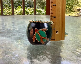 Tiny turquoise turtle bowl