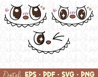 LaBubu Expressions Style Svg / Png / Eps / Pdf Digital Files