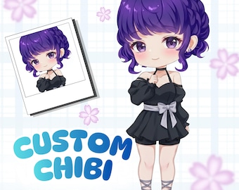 CUSTOM CHIBI, chibi character, original character, chibi pet, chibi fanart, cute chibi, chibi emotes, custom chibi commission