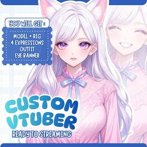 Custom VTuber Model Live2D Commission | Anime Art | Vtuber Assets | Vtuber Model | Vtuber Model Commission | PNGTuber | Vtuber Male & Female, Custom PngTuber, Live2D Commission, Live2D model, Custom VTuber Live2D Model, Vtuber Anime, Vtuber Rigging, Twitch VTuber, Free VBridger, Eye Banner Twitch, Eye Banner Discord, Cute Vtuber Art, Front Back Vtuber, Walking Animation, Hand Tracking VTuber, Streamer Avatar, Anime VTuber Model, Vtuber PNG, Twitch Asset, VTuber Studio Ready