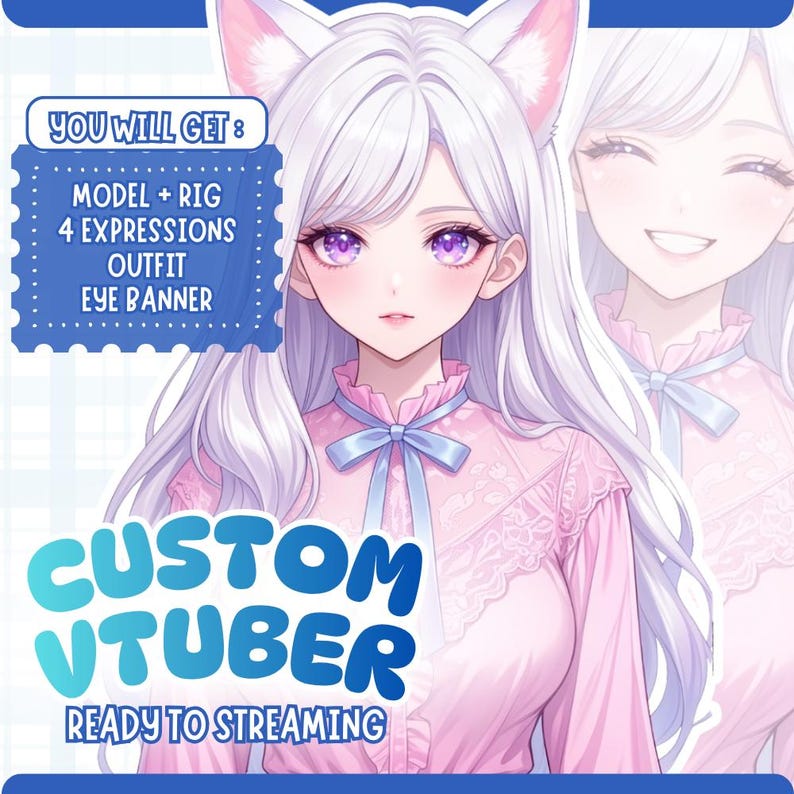 Custom VTuber Model Live2D Commission | Anime Art | Vtuber Assets | Vtuber Model | Vtuber Model Commission | PNGTuber | Vtuber Male & Female, Custom PngTuber, Live2D Commission, Live2D model, Custom VTuber Live2D Model, Vtuber Anime, Vtuber Rigging, Twitch VTuber, Free VBridger, Eye Banner Twitch, Eye Banner Discord, Cute Vtuber Art, Front Back Vtuber, Walking Animation, Hand Tracking VTuber, Streamer Avatar, Anime VTuber Model, Vtuber PNG, Twitch Asset, VTuber Studio Ready