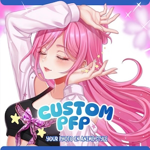 CUSTOM PFP | Anime character commission, Custome Anime, Profile Icon, PFP Icon, Anime profile picture