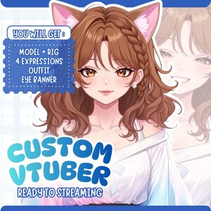 Custom VTuber Model Live2D Commission | Anime Art | Vtuber Assets | Vtuber Model | Vtuber Model Commission | PNGTuber | Vtuber Male & Female, Custom PngTuber, Live2D Commission, Live2D model, Custom VTuber Live2D Model, Vtuber Anime, Vtuber Rigging, Twitch VTuber, Free VBridger, Eye Banner Twitch, Eye Banner Discord, Cute Vtuber Art, Front Back Vtuber, Walking Animation, Hand Tracking VTuber, Streamer Avatar, Anime VTuber Model, Vtuber PNG, Twitch Asset, VTuber Studio Ready