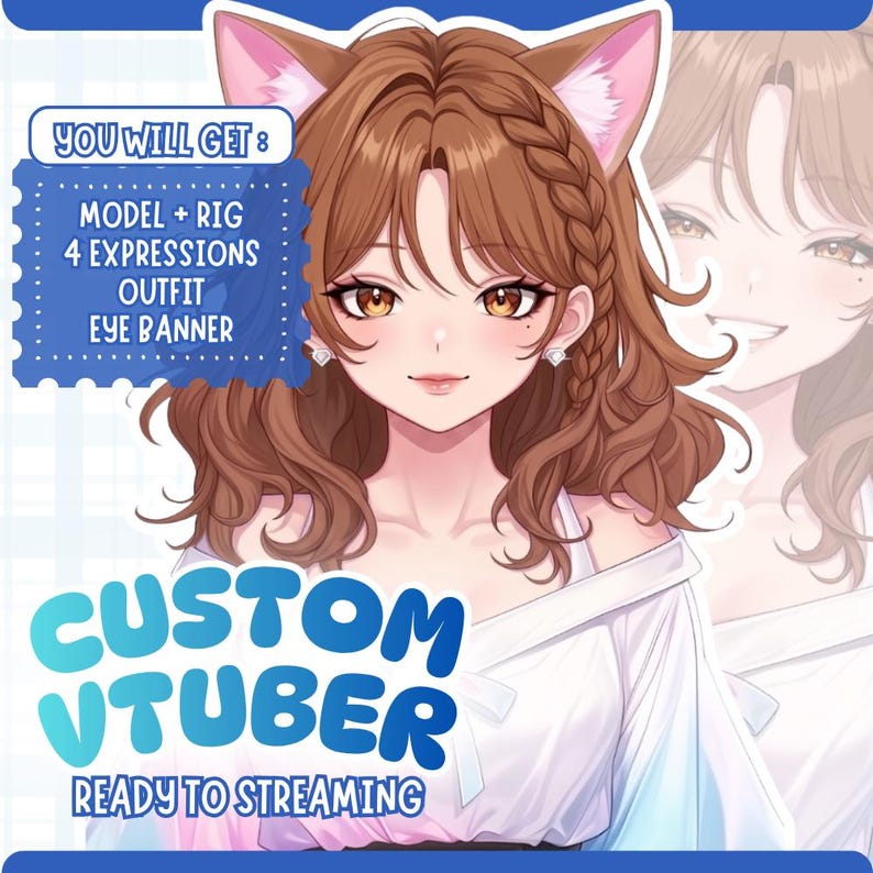 Custom VTuber Model Live2D Commission | Anime Art | Vtuber Assets | Vtuber Model | Vtuber Model Commission | PNGTuber | Vtuber Male & Female, Custom PngTuber, Live2D Commission, Live2D model, Custom VTuber Live2D Model, Vtuber Anime, Vtuber Rigging, Twitch VTuber, Free VBridger, Eye Banner Twitch, Eye Banner Discord, Cute Vtuber Art, Front Back Vtuber, Walking Animation, Hand Tracking VTuber, Streamer Avatar, Anime VTuber Model, Vtuber PNG, Twitch Asset, VTuber Studio Ready