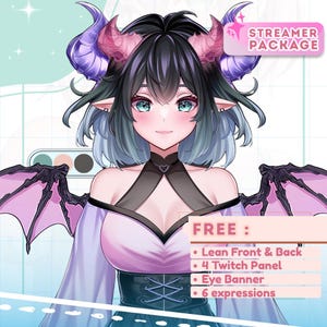 Benutzerdefiniertes VTuber Live2D Modell, Vtuber, KOSTENLOSER V Bridger, VTuber Model, VTuber Assemment, VTuber Courtage, Takelung, Takelung, Hand Tracking