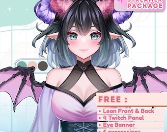 Custom VTuber Live2D Model, Vtuber, FREE Vbridger, VTuber Model, VTuber Asset, VTuber Commission, Rigging, Vtuber Commission, Hand Tracking