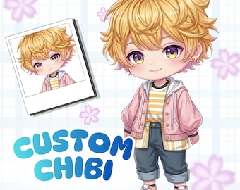 CUSTOM CHIBI, chibi character, original character, chibi pet, chibi fanart, cute chibi, chibi emotes, custom chibi commission