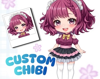 CUSTOM CHIBI, chibi character, chibi pet, chibi fanart, cute chibi, chibi emotes, custom chibi commission, original character