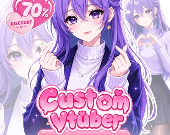 Custom VTuber Half Body Bundle | Model Rigging + PFP | 2 Package Options