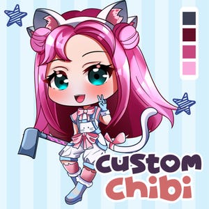 CUSTOM CHIBI, chibi character, original character, chibi pet, chibi fanart, cute chibi, chibi emotes, custom chibi commission