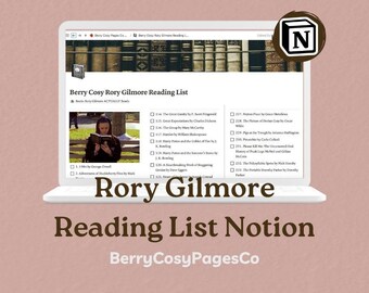 The Rory Gilmore Reading List Notion Checklist