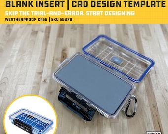 Estuche protector resistente a la intemperie Apache 550, plantilla CAD en blanco/STL de impresión 3D para diseño de organizador personalizado