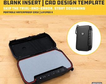 Modello CAD/STL per la stampa 3D di inserti vuoti per organizer personalizzati Vaultek LifePod X