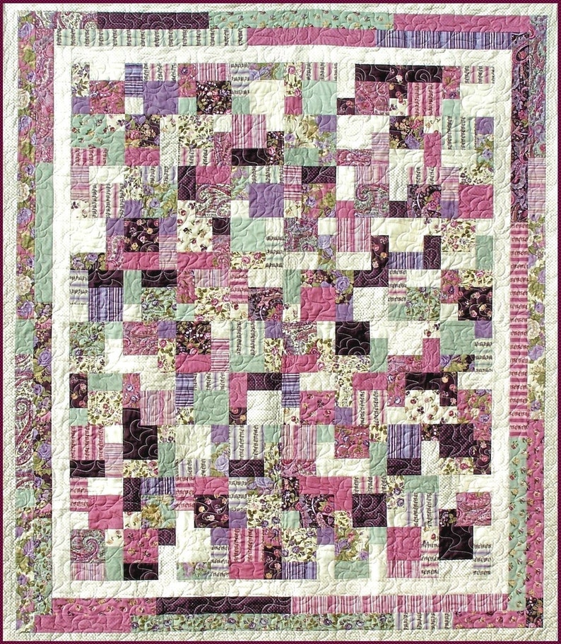 2 & 1/2 BY 5 Quilt E-pattern - B J Q 113 --- Printable Download Pdf Diy ...