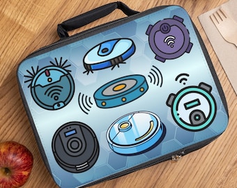 Robot Vacuum Lunch Bag: Insulated School Lunchbox