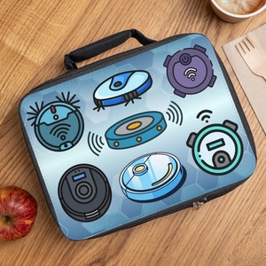 Sac à lunch pour robot aspirateur, Sac à lunch Roomba, Boîte à lunch de robot aspirateur, Sac à lunch pour garçons, Sac à lunch pour école