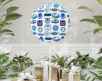 Robot Vacuum Balloon (Round and Heart-shaped), 11&quot;, Balloon for Robot Vacuum Theme Birthday, Robot Vacuum Decorations for Party