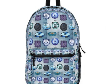 Robot Vacuum Backpack, Fun Backpack for Robot Vacuum Obsessed Kids, School Backpack for Robot Vacuum Lovers, Gift for Kids