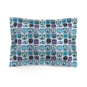 Robot Vacuum Pillow Sham, Robot Vacuum Microfiber Pillow Sham, Robot Vacuum Bedding, Bedroom Decor for Robot Vacuum Enthusiasts