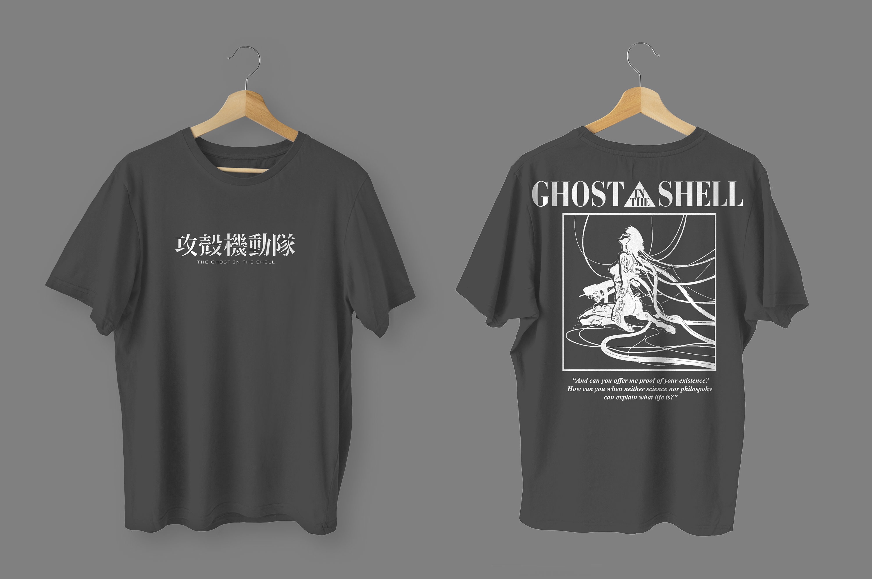 Ghost in the Shell (1995) Custom T-shirt Handmade - Etsy Ghost in the Shell (1995) Custom T-shirt Handmade - Etsy