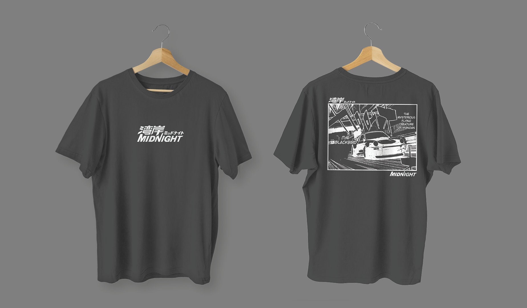 Wangan Midnight (1990) Black Bird 911 Custom T-shirt Handmade - Etsy
