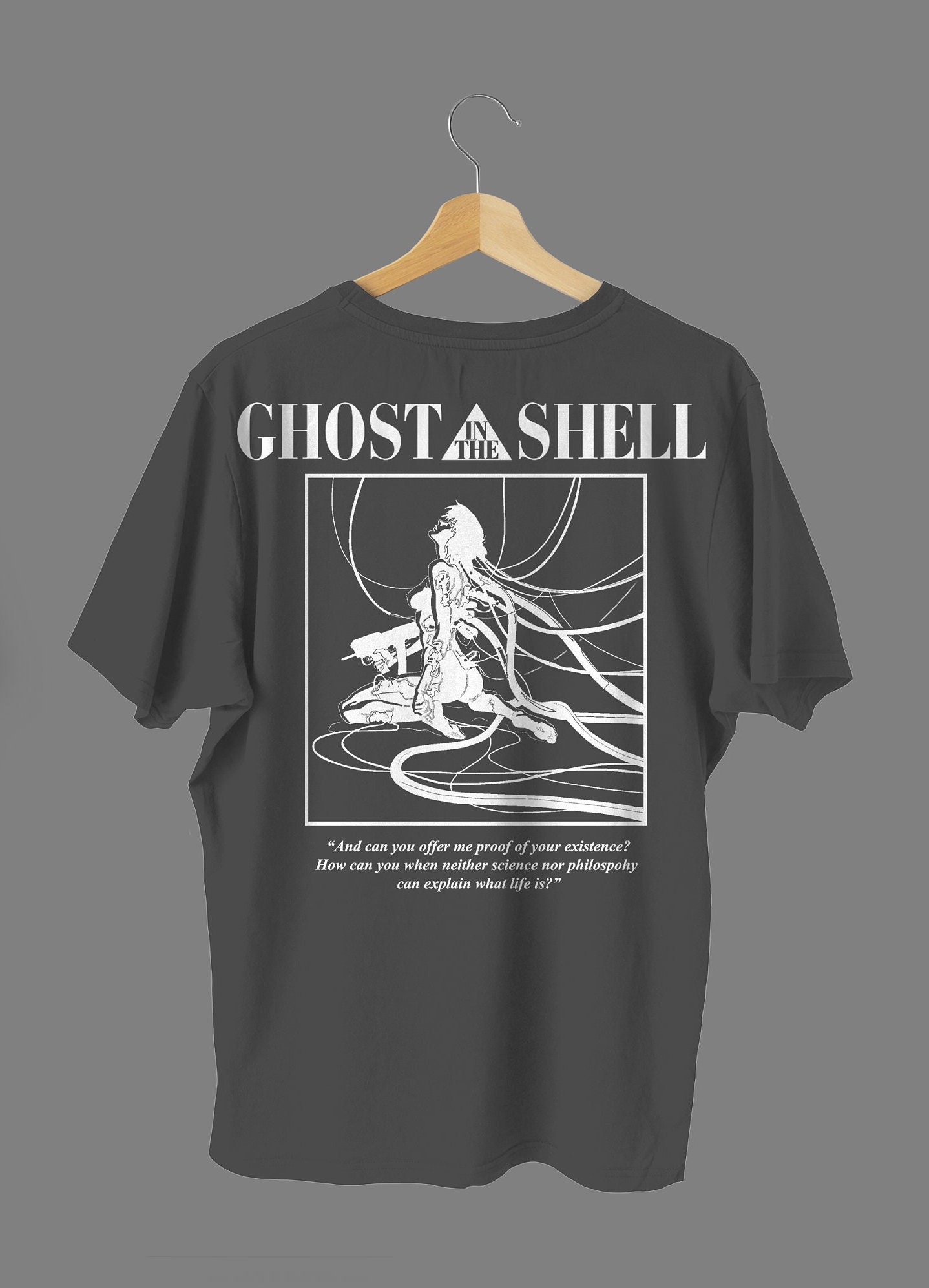 Ghost in the Shell (1995) Custom T-shirt Handmade - Etsy Ghost in the Shell (1995) Custom T-shirt Handmade - Etsy